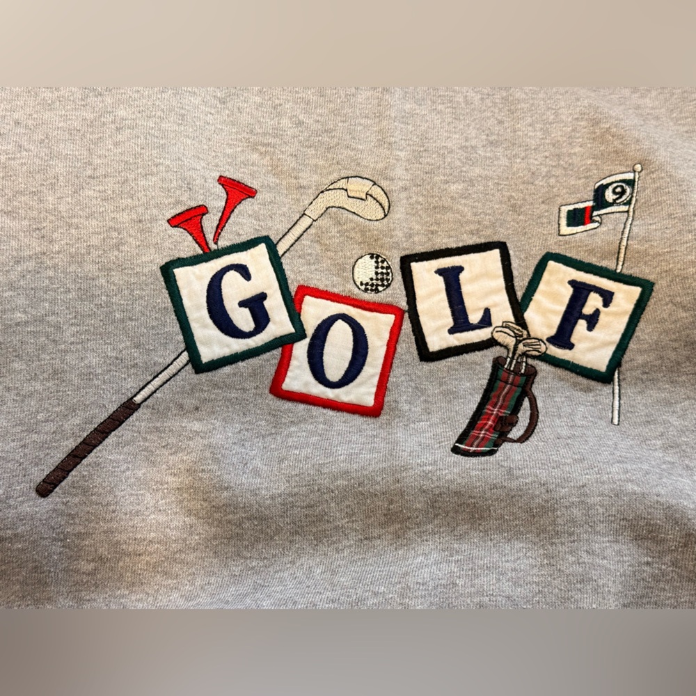 Clubfellow Vintage Men's Cotton Blend Embroidered Golf sweatshirt,, size XL - Picture 10 of 11